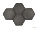 Panel ścienny 3d dekoracyjny piankowy WallMarket Heksagon stalowy grubość 2,5 cm