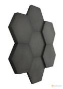 Panel ścienny 3d dekoracyjny piankowy WallMarket Heksagon stalowy grubość 2,5 cm