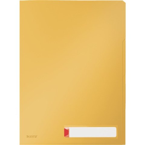 Folder PP Leitz Cosy A4/200µm 3 przegródki żółty (3), ŻÓŁTY