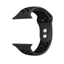 Crong Duo Sport - Pasek do Apple Watch 38/40 mm (szary/czarny)