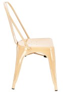 Krzesło metalowe loft CORSICA CREAM