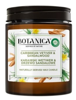 Botanica by Air Wick Karaibski Wetiwer & Drzewo Sandałowe/Caribbean Vetiver & Sandalwood 205g Świeczka