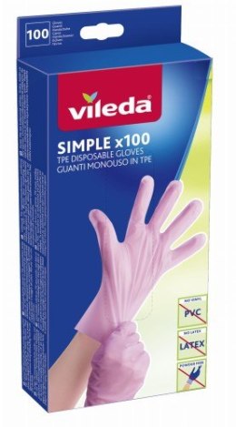 Rękawice Vileda Simple x100