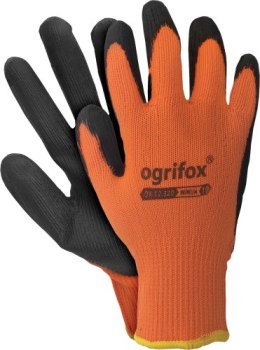 Rękawice robocze / Ocieplane / pomarańczowo-czarne / Rozmiar: 10 - XL / OX-WINUA_PB