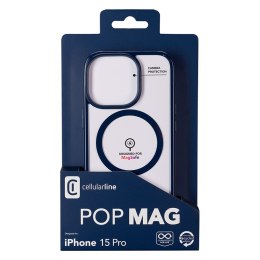 Cellularline Pop Mag - Etui iPhone 15 Pro MagSafe (niebieski)