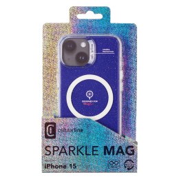 Cellularline Sparkle Mag - Etui iPhone 15 MagSafe (przezroczysty)