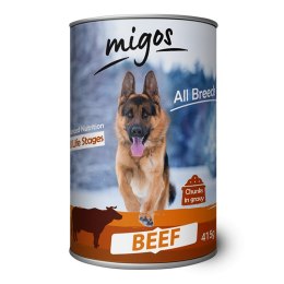 [Zestaw] Migos Beef dla psów dorosłych 415G x 24szt