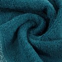 Ręcznik 30x50 Altea turkusowy z ozdobną bordiurą z melanżowym pasem frotte 500 g/m2 Eurofirany