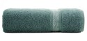 Ręcznik 70x140 Altea miętowy ciemny z ozdobną bordiurą z melanżowym pasem frotte 500 g/m2 Eurofirany