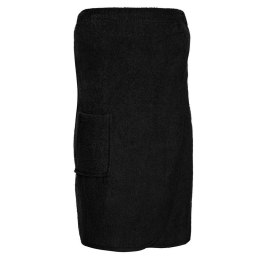 Ręcznik damski do sauny Pareo S/M czarny frotte bawełniany