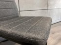 Krzesło tapicerowane zestaw 4 VALVA LINE FABRIC GREY
