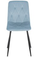 Krzesło tapicerowane BORGO VELVET LIGHT BLUE II GATUNEK
