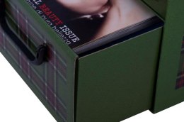 Pudełko kartonowe 2 szuflady pionowe SZKOCKA KRATA ZIELONA