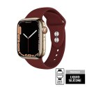 Crong Liquid - Pasek do Apple Watch 38/40 mm (bordowy)