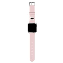 Karl Lagerfeld Silicone Karl Head - Pasek do Apple Watch 38/40/41 mm (różowy)