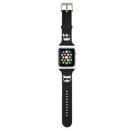 Karl Lagerfeld Silicone Karl & Choupette Heads - Pasek do Apple Watch 42/44/45 mm (czarny)