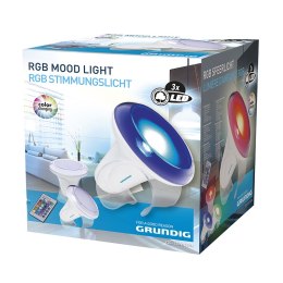 Grundig - Lampa RGB Mood light, zmieniające kolory, z pilotem