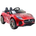 AUTO NA AKUMULATOR JAGUAR F TYPE, MIĘKKIE KOŁA, MIEKKIE SIEDZENIE, SUPER JAKOSĆ - LAKIER/QLS5388