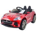 AUTO NA AKUMULATOR JAGUAR F TYPE, MIĘKKIE KOŁA, MIEKKIE SIEDZENIE, SUPER JAKOSĆ - LAKIER/QLS5388