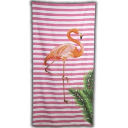 Ręcznik 6 - flaming różowe paski