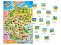 Puzzle Mapa Niemiec 120 elementów + quiz CA0037