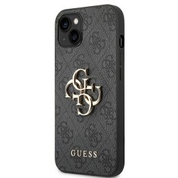 Guess 4G Big Metal Logo - Etui iPhone 14 (szary)