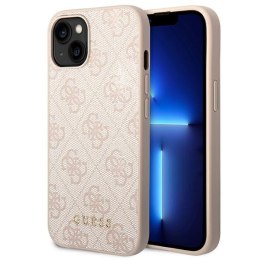 Guess 4G Metal Gold Logo - Etui iPhone 14 Plus (różowy)