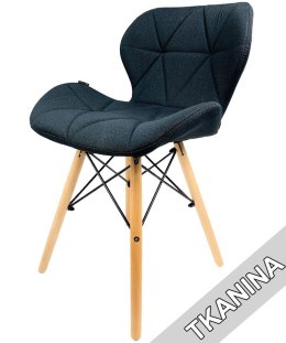 Krzesło tapicerowane VASTO BLACK FABRIC - II GATUNEK