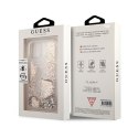 Guess Liquid Glitter Charms - Etui iPhone 12 / iPhone 12 Pro (złoty)