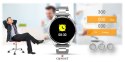 Smartwatch Giewont GW450-4 Srebrny + Pasek Czarny Silikonowy