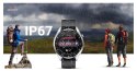 Smartwatch Giewont GW450-4 Srebrny + Pasek Czarny Silikonowy