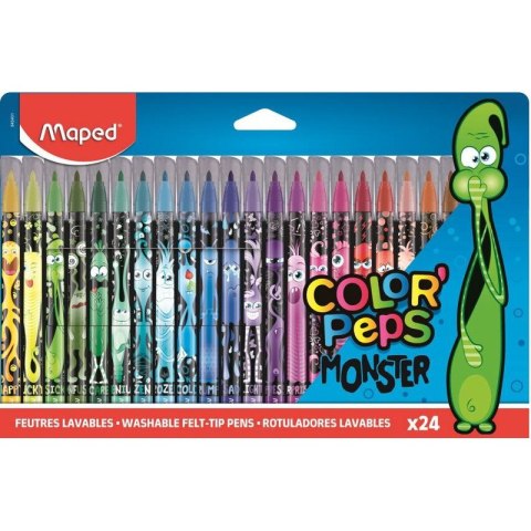 Flamastry Maped Color&#039;Peps Monster 24 kolory