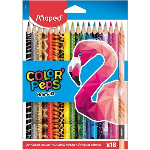Kredki Maped Color&#039;Peps Animals 18 kolorów