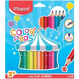 Kredki Maped Color'Peps Jumbo Early Age 18 kolorów