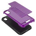 Zizo Star Diamond Hybrid Cover - Etui iPhone X (Purple/Black)