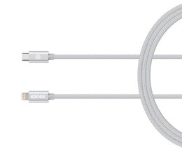 Kanex DuraBraid - Kabel połączeniowy USB-C (Power Delivery) na Lightning MFi 1,2 m (Silver)