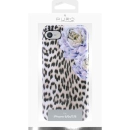 PURO Glam Sweet Leopard - Etui iPhone SE 2020 / 8 / 7 / 6s (Leo Peonies)