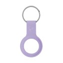 Crong Silicone Case with Key Ring - Brelok do Apple AirTag (fioletowy)