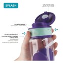 Quokka Splash - Butelka bidon na wodę z systemem szybkiego otwierania 730 ml (Carbon)