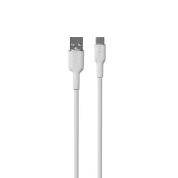 PURO ICON Soft Cable - Kabel USB-A do USB-C 1.5 m (White)