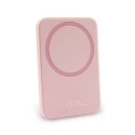 PURO Slim PowerMag Power Bank - Power Bank indukcyjny 4000 mAh MagSafe (Dusty Pink)