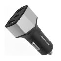 Nillkin Celerity Car Charger - Ładowarka samochodowa 2x USB + USB-C, 32W (Silver)