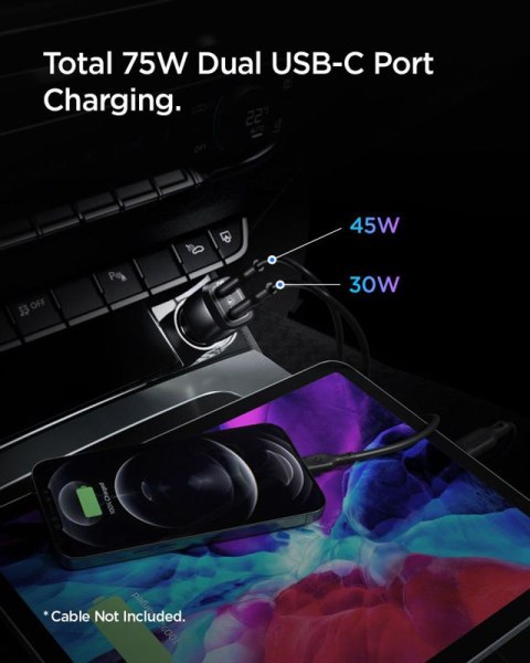 Energizer Classic - Uniwersalny uchwyt samochodowy do telefonu 4"-7" (Czarny)