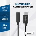 Energizer Ultimate - Adapter audio USB-C do jack 3,5 mm 11 cm (Czarny)