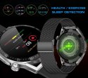 Smartwatch Rubicon RNCE88-1 Czarny- Czarny Pasek Silikonowy + Czarny Pasek Skórzany