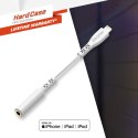 Energizer HardCase - Adapter audio Lightning do jack 3,5 mm certyfikat MFi 11 cm ROW (Biały)