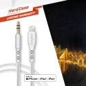 Energizer HardCase - Kabel audio jack 3,5 mm - Lightning certyfikat MFi 1.5m EU (Biały)