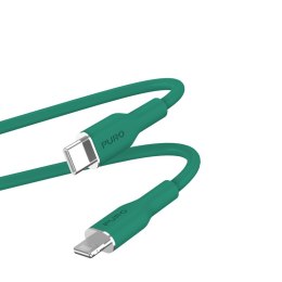 PURO ICON Soft Cable - Kabel USB-C do Lightning certyfikat MFi 1.5 m (Jade)