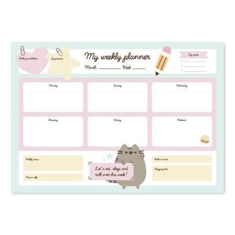 Pusheen - Planner tygodniowy z kolekcji Foodie