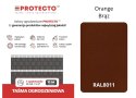 Taśma ogrodzeniowa 26mb Thermoplast® ORANGE SKIN 190mm BRĄZ